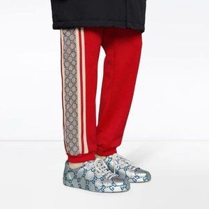 Gucci GG Silver Logo Ace Sneakers Sneakers